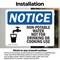 Signmission Non-Potable Water Not For Drinking Cooking, 5 in W x Rectangle, Vinyl Decal OS-2PACK-NS-D-35-L-16242 - alternate 3